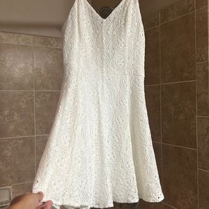 White lace dress